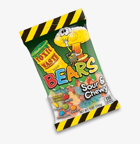 Picture of TOXIC WASTE SOUR GUMMY BEARS 143g x 12