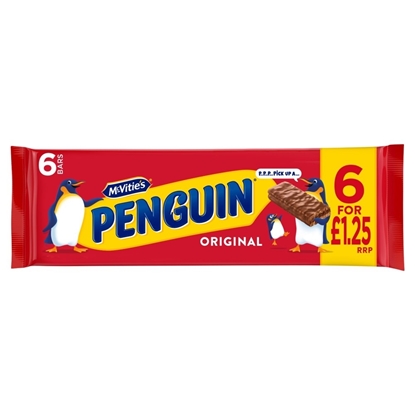 Picture of PM £1.25 MCVITIES PENGUIN 6 PACK X 12