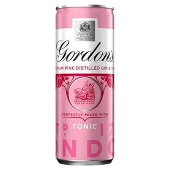 Picture of GORDONS PINK GIN & TONIC 250ML X 12    