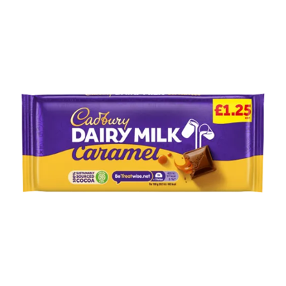 Picture of PM £1.50 CADBURY DAIRY MILK CARAMEL 120G X 16