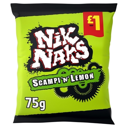 Picture of PM £1.35 NIK NAKS SCAMPI N LEMON 75g x 20