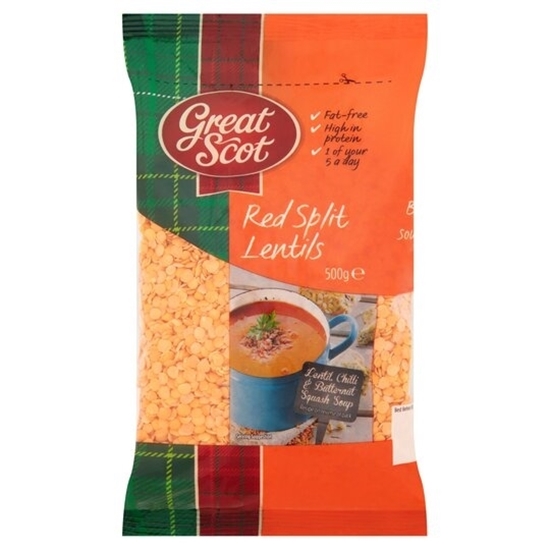 Picture of GT/SCOT RED SPLIT LENTILS 500G X 5