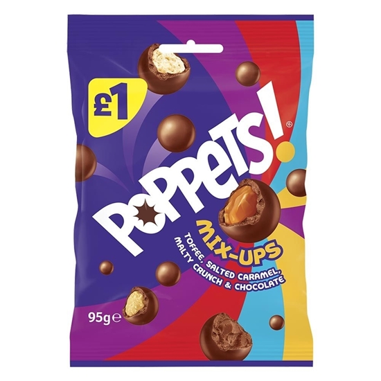 Picture of PM £1.35 POPPETS MIX UP POUCH 95g x 10