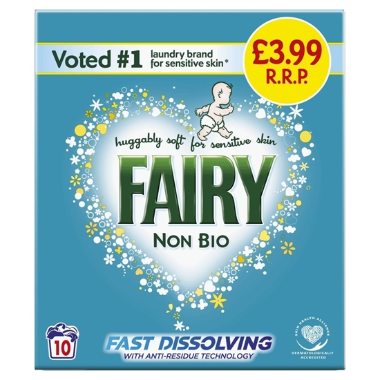 Picture of PM £3.99 FAIRY NON BIO SENSITIVE POWDER 10W 600GX6