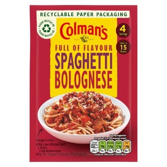 Picture of COLMANS SPAGHETTI BOLOGNESE PACK 44G X 16