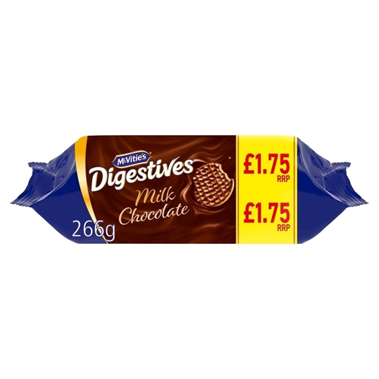 Picture of PM £2.25 MCVITIES MILK CHOC DIGESTIVES 266g X 15