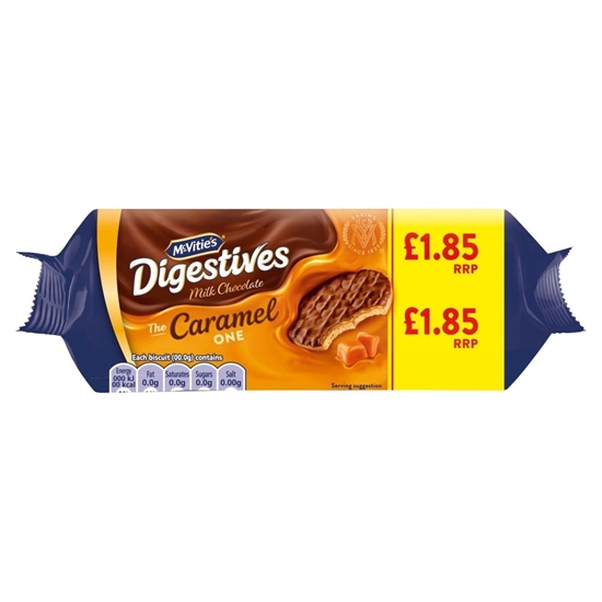 Picture of PM £1.85 MCVITIES DIGESTIVES CARAMEL 250G X 15