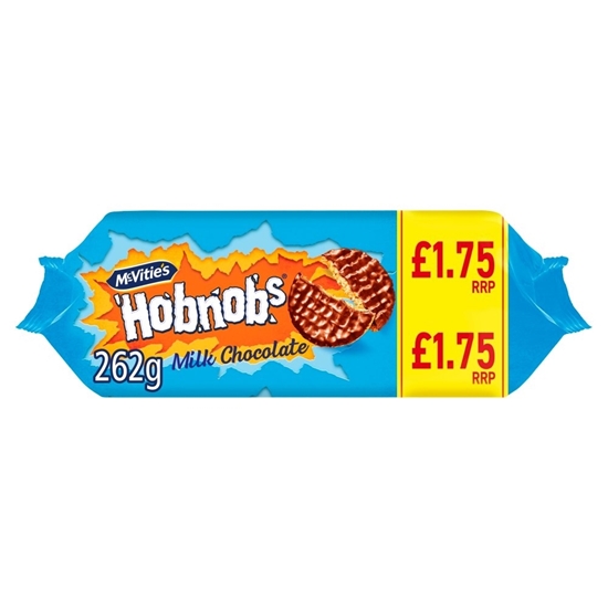 Picture of PM £2.25 MCVITIES MILK CHOC HOBNOBS 262G X 15