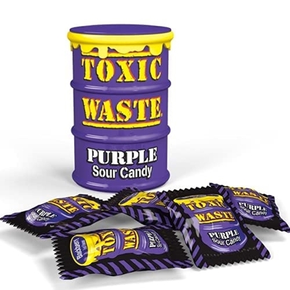 Picture of TOXIC WASTE SOUR CANDY PURPLE DRUM 42g x 12