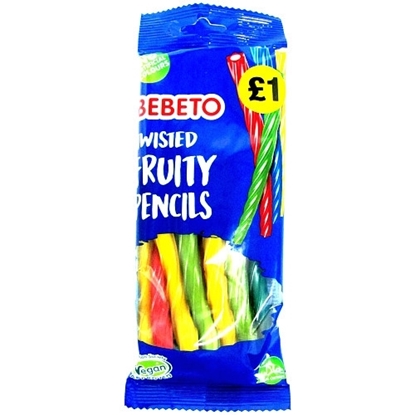 Picture of PM £1 BEBETO TWISTED FRUITY PENCILS 160g x12