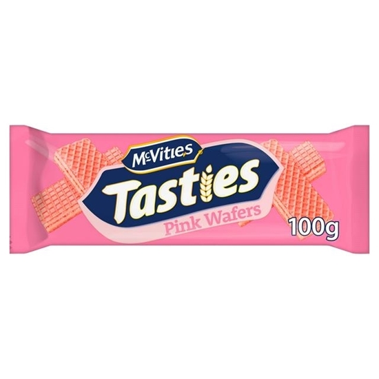 Picture of TASTIES PINK WAFERS 100Gx12