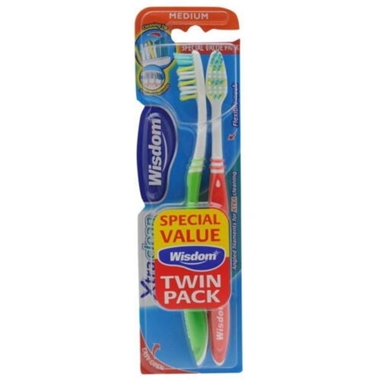 Picture of WISDOM TOOTHBRUSHES *MEDIUM* TWIN PACK X 6