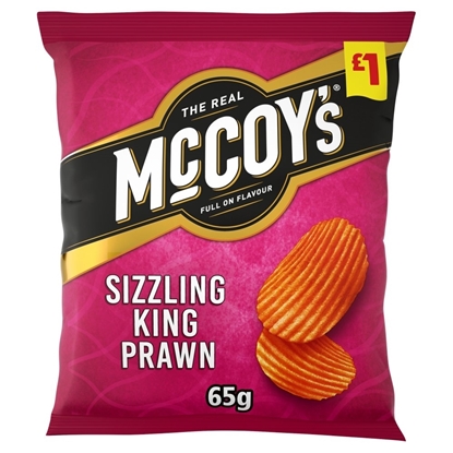 Picture of PM £1.35 MCCOYS SIZZLING KING PRAWN 65G X 20
