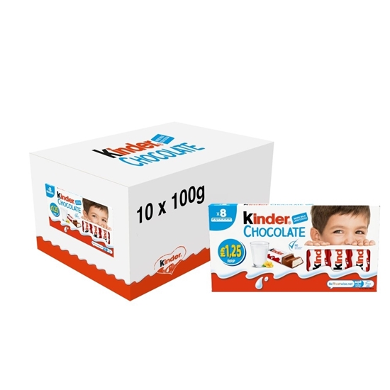 Picture of PM £1.65 KINDER CHOCOLATE MINI 8 PACK x 10