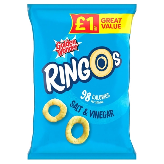 Picture of PM £1 RINGOS SALT & VINEGAR 40G X 18