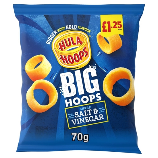 Picture of PM £1.25 BIG HOOPS SALT & VINEGAR 70g x 20