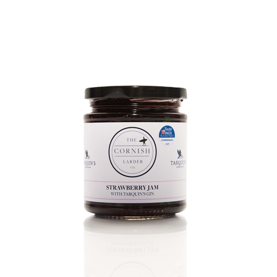 Picture of CORNISH LARDER S/BERRY JAM & TARQUINS GIN 220g x 6