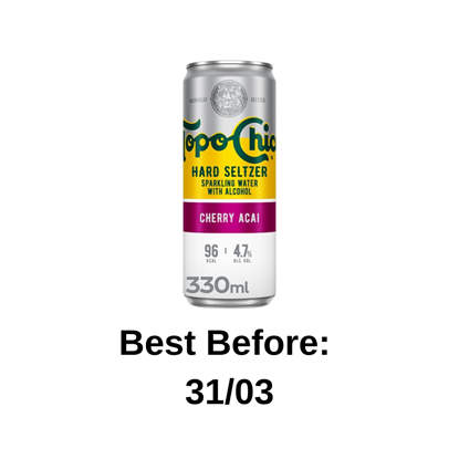 Picture of TOPO CHICO CHERRY ACAI 330ml x 12  S/PRICE