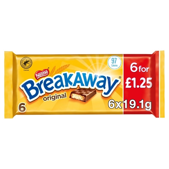 Picture of PM £1.25 NESTLE BREAKAWAY 19.1G 6PK X 14