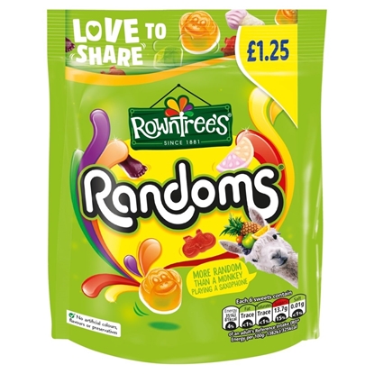 Picture of PM £1.25 ROWNTREES RANDOMS POUCH 120G X 10