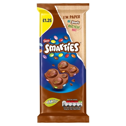 Picture of PM £1.25 SMARTIES MILK BLOCK 90g x14