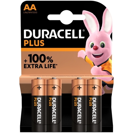 Picture of DURACELL PLUS * AA * 4 PACK x 20