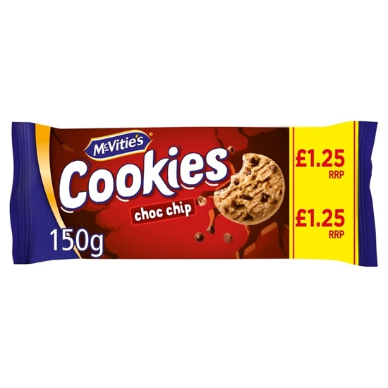 Picture of PM £1.25 MCVITIES CHOC CHIP COOKIES 150G x 12