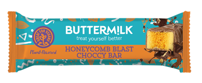 Picture of BUTTERMILK VEGAN HONEYCOMB CHOC SNACK BAR 45g x18 