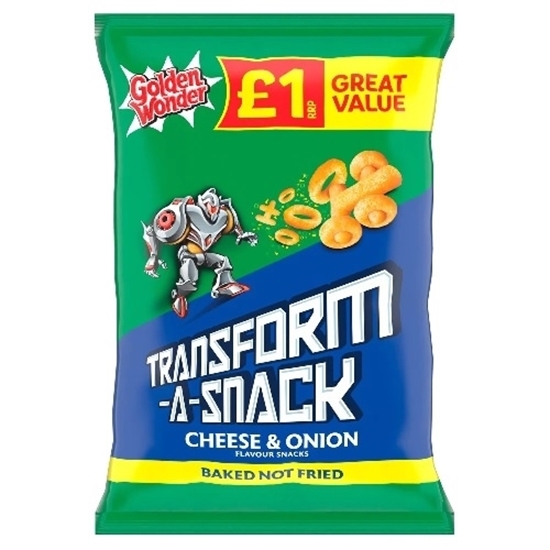 Picture of PM £1 G.W TRANSFORM-A-SNACK CHEESE/ONION 56gx18  