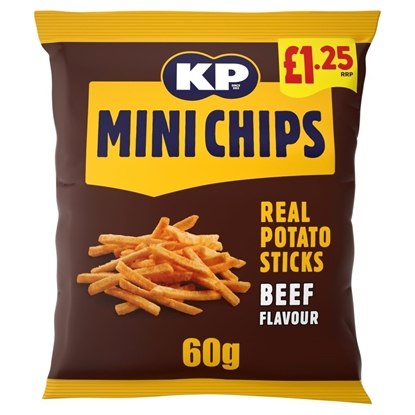 Picture of PM £1.25 KP MINICHIPS BBQ BEEF 60g x 20