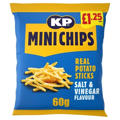 Picture of PM £1.25 KP MINICHIPS SALT & VINEGAR 60g x 20