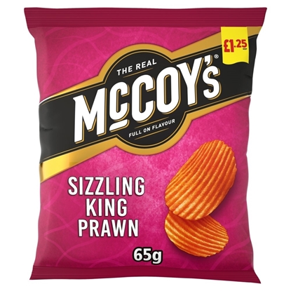 Picture of PM £1.25 MCCOYS SIZZLING PRAWN 65G X 20