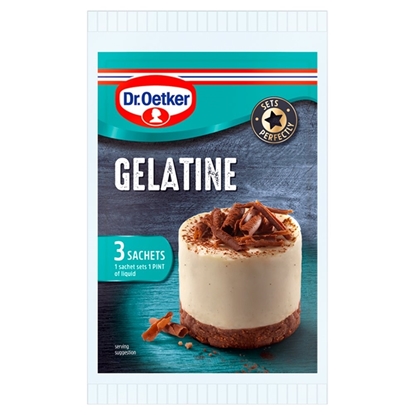 Picture of DR OETKER GELATINE SACHETS 12G X 3 X 6