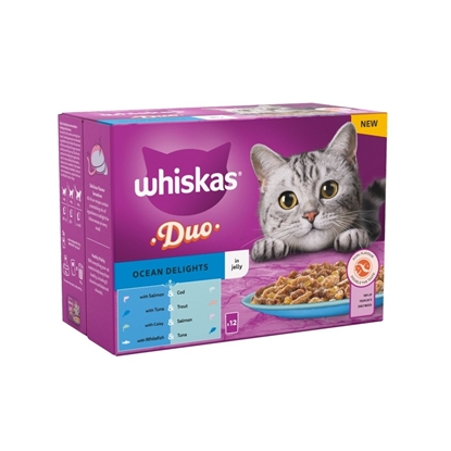 Picture of WHISKAS DUO OCEAN DELIGHTS 85g x 12 x 4