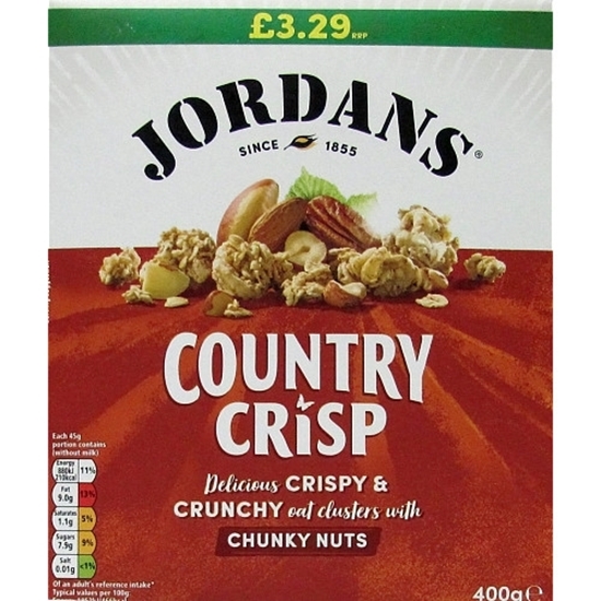 Picture of PM £3.29 JORDANS COUNTRY CRISP CHUNKY NUTS 400g x6