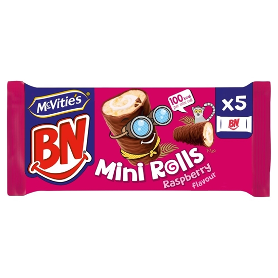 Picture of BN MINI ROLLS RASPBERRY 21.8g 5PK x 12 