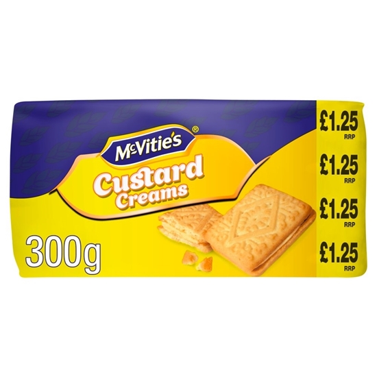 Picture of PM £1.25 MCVITIES CUSTARD CREAMS 300G X 12