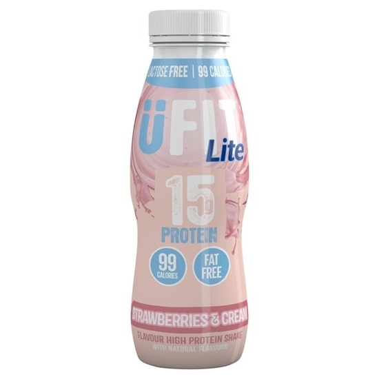 Picture of UFIT PROTEIN SHAKE LITE STRAW/CREME 310ml x 10