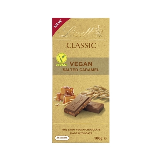 Picture of LINDT CLASSIC VEGAN SALTED CARAMEL 100g x 20