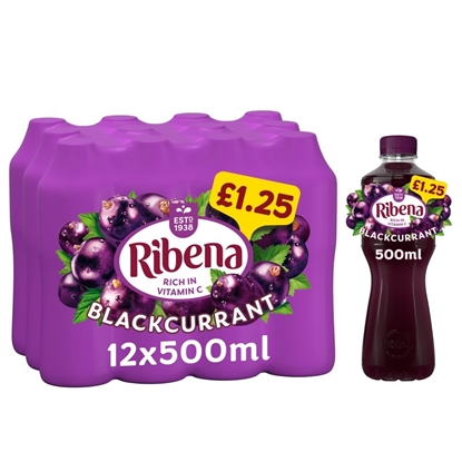 Picture of PM £1.25 RIBENA BLACKCURRANT 500ML X 12