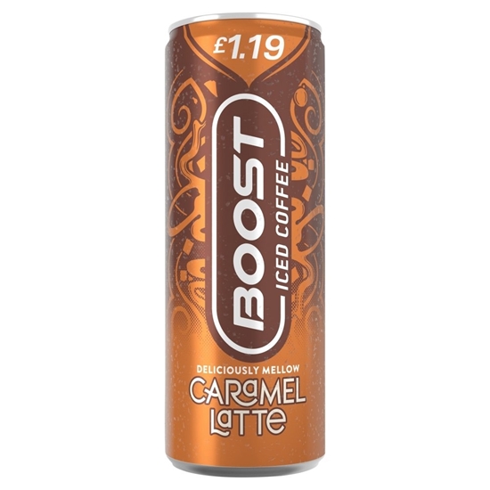 Picture of PM £1.19 BOOST COFFEE CARAMEL LATTE 250ml x 12