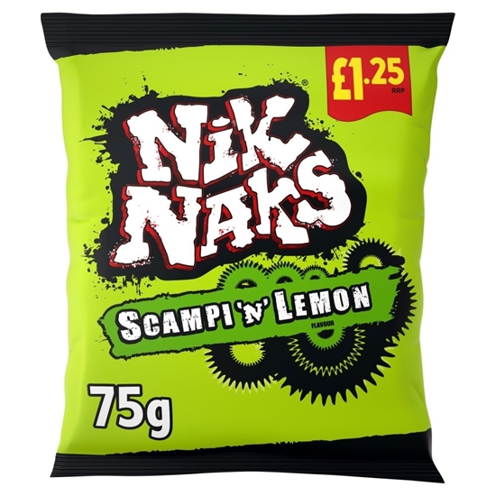 Picture of PM £1.25 NIK NAKS SCAMPI N LEMON 75g x 20