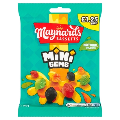 Picture of PM £1.35 MAYNARDS MINI GEMS BAG 130g x 10 