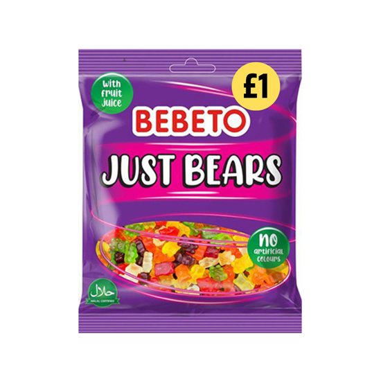 Picture of PM £1 BEBETO JUST BEARS 150g x 10