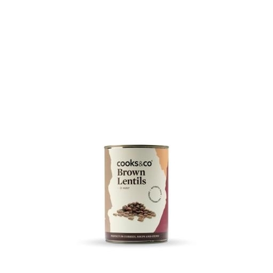 Picture of COOKS AND CO BROWN LENTILS 400g x 12