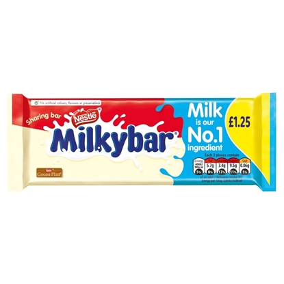 Picture of PM £1.25 MILKYBAR BLOCK 90G x14