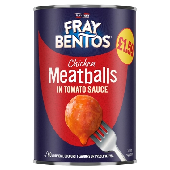 Picture of PM £1.59 FRAY BENTOS MEATBALL IN TOM SAUCE 380G X6