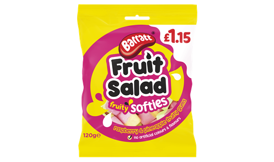 Picture of PM £1.15 BARRATT FRUIT SALAD SOFTIES 120G X 12