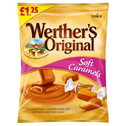 Picture of PM £1.25 WERTHERS SOFT CARAMEL 110G x 12