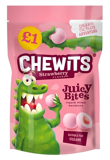 Picture of CHEWITS STRAWBERRY JUICY BITES 115G X 10